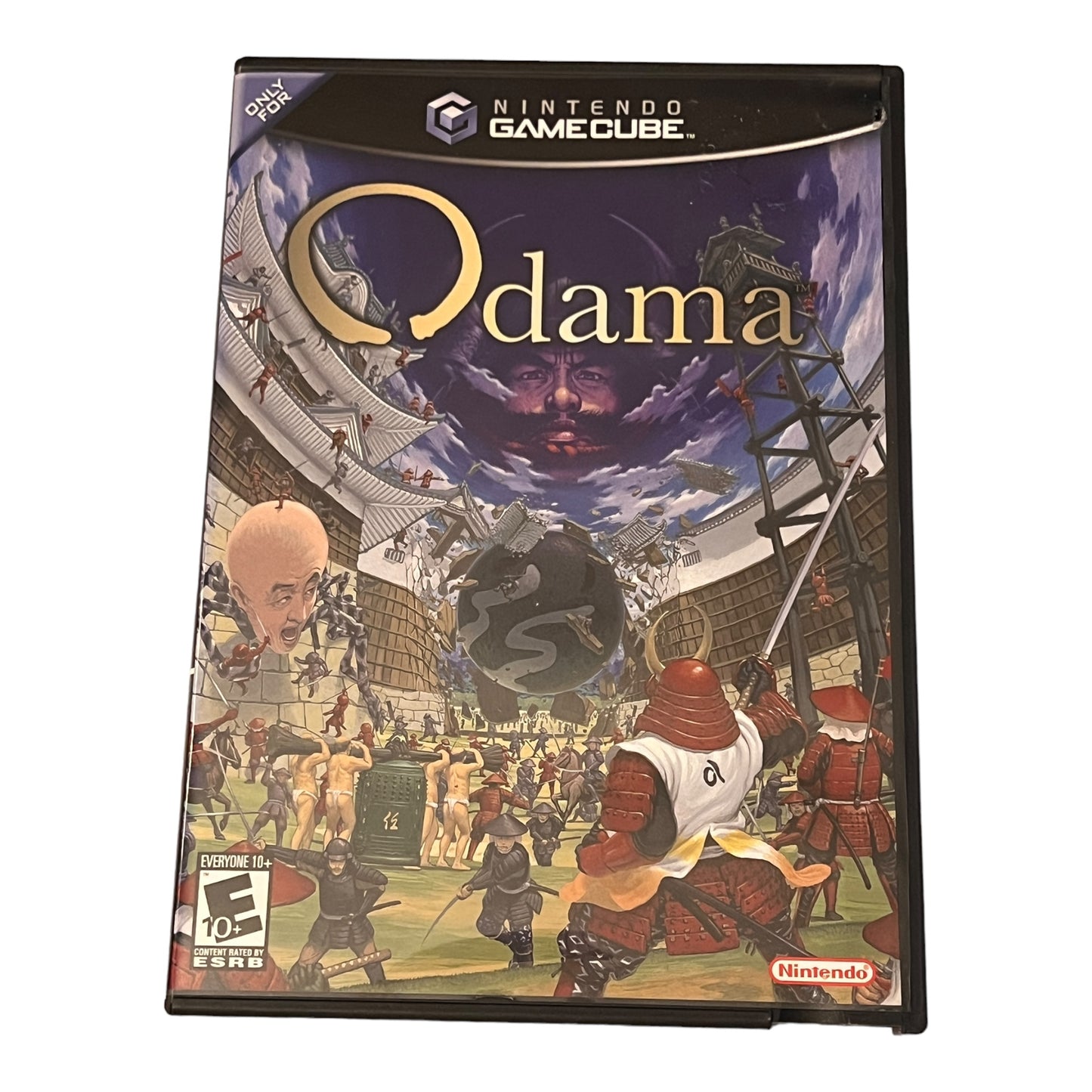 Odama GameCube game case with detailed artwork and branding