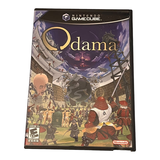 Odama GameCube game case with detailed artwork and branding