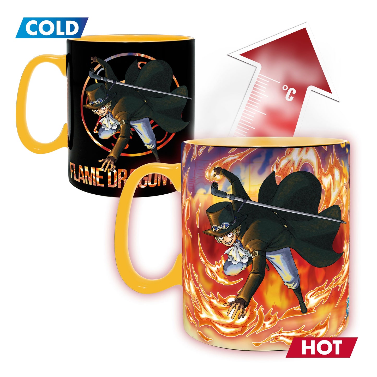 One Piece Luffy and Sabo Mug/Coaster Gift Set - Magic Mug