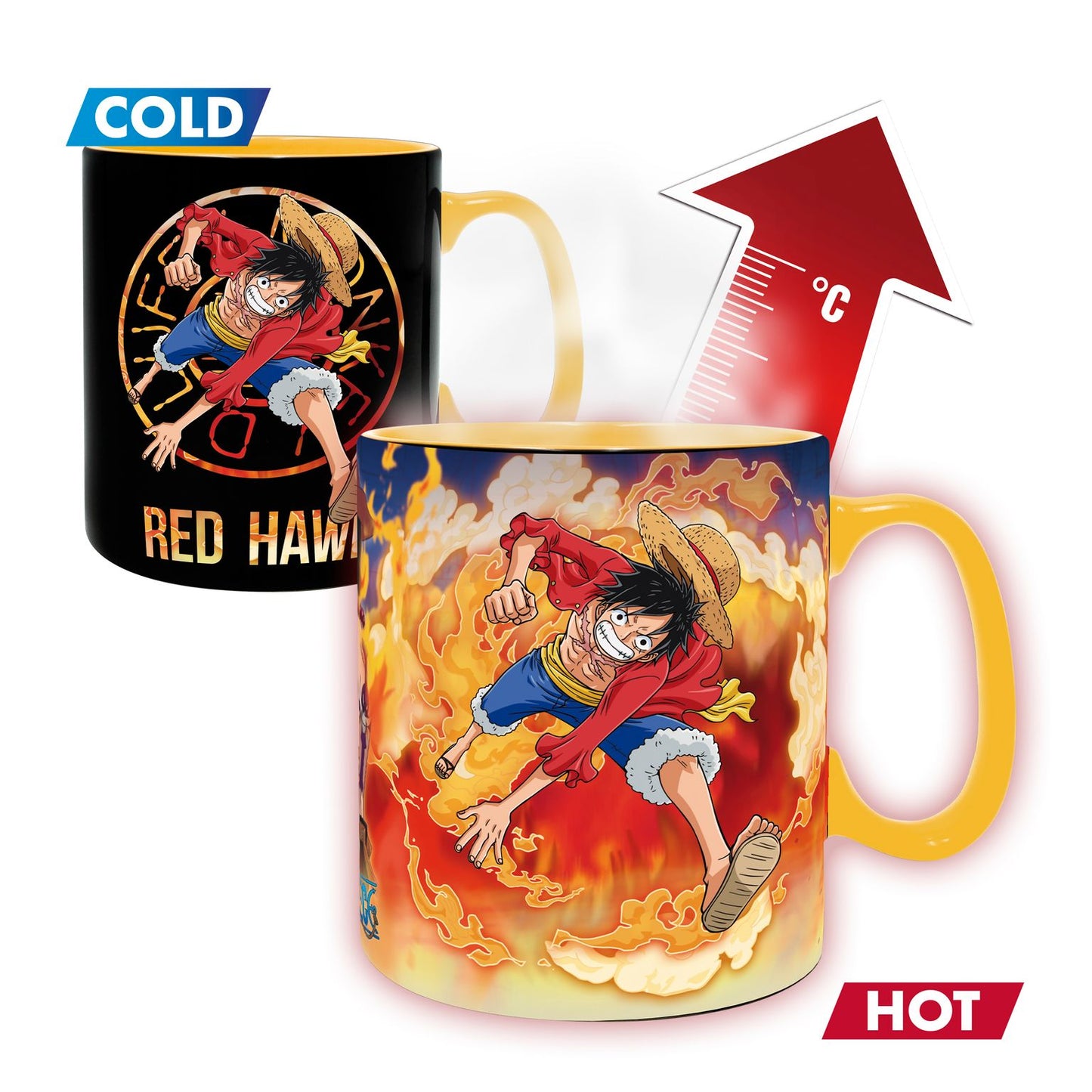 One Piece Luffy and Sabo Mug/Coaster Gift Set - Magic Mug