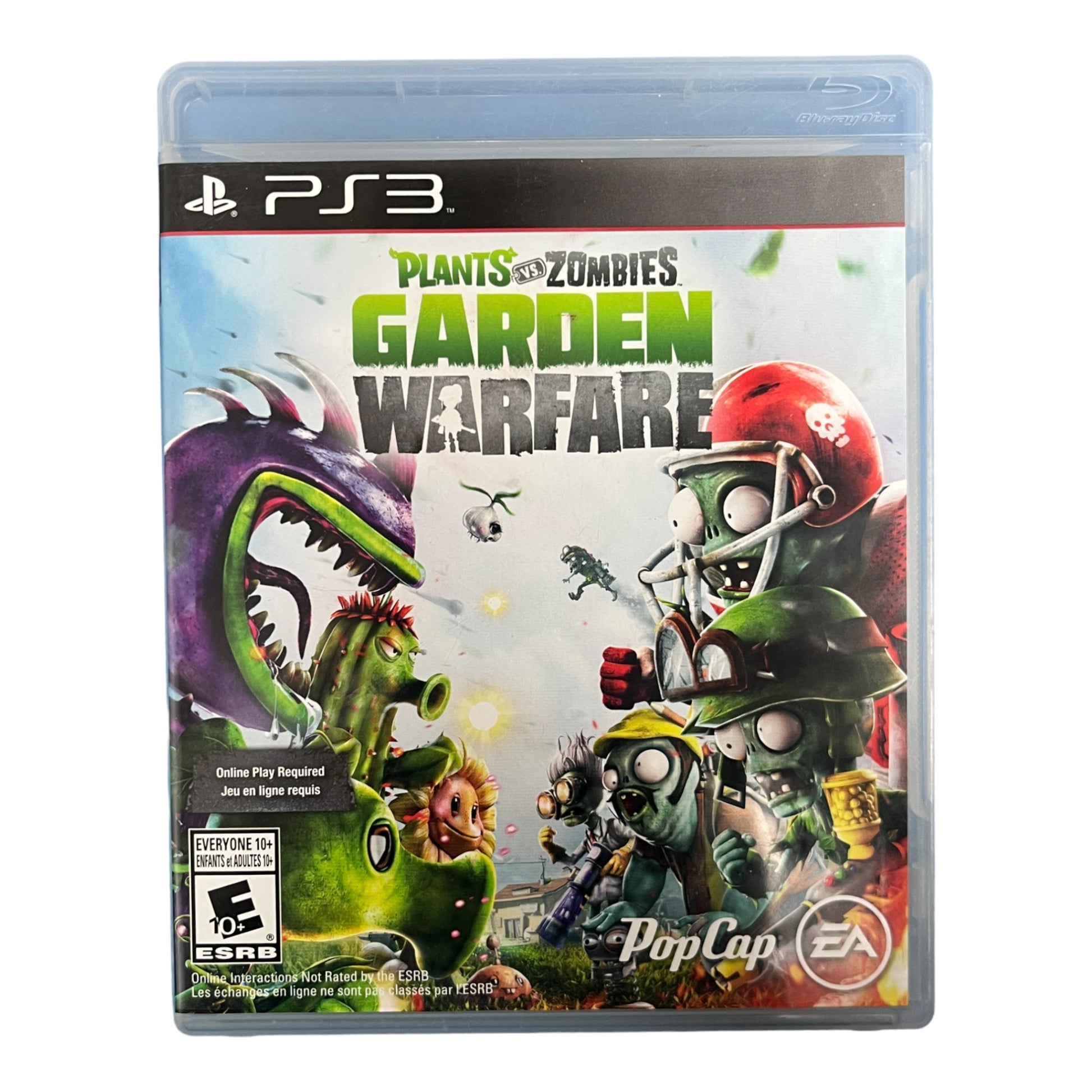 Plants vs. Zombies Garden Warfare game case for PS3 on a white background