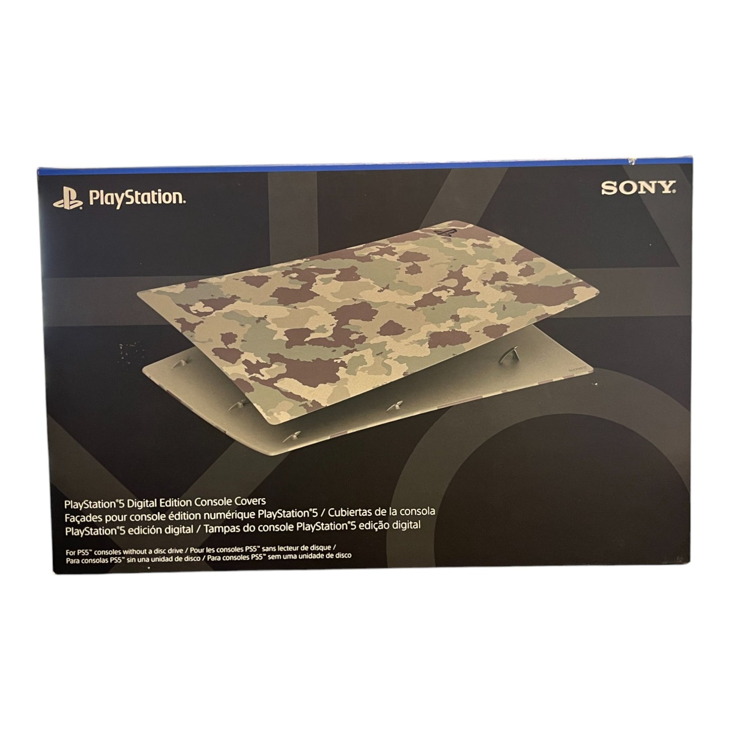 PlayStation 5 Digital Edition Console Covers - New & Sealed In Box [Grey Camouflage]