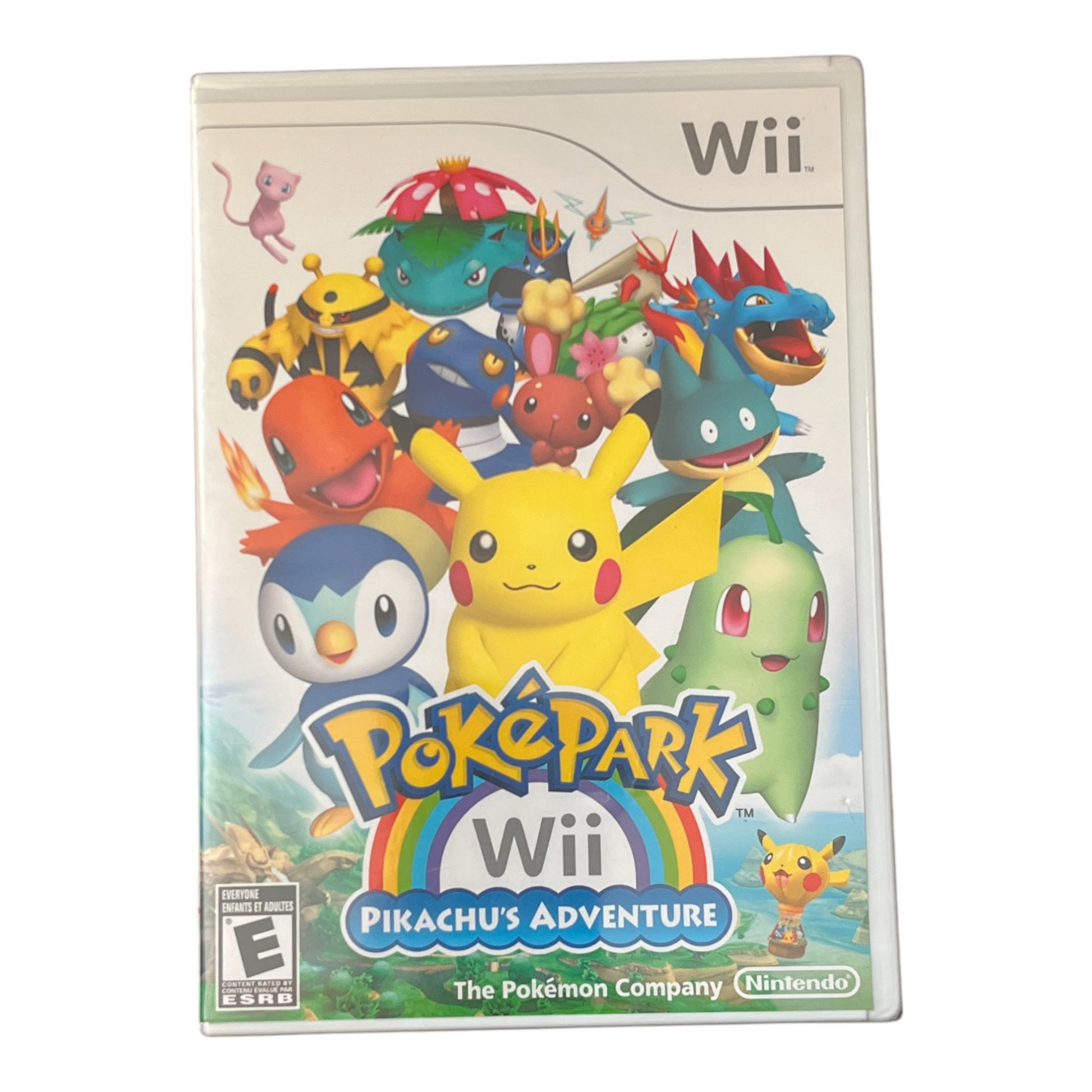PokéPark Wii game cover for Nintendo Wii with colorful characters on a beige background