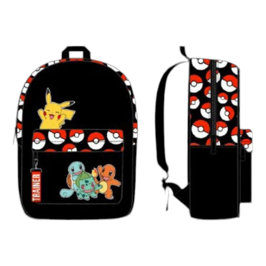 Pokemon Pokeball Friends 16″ Backpack (Black)