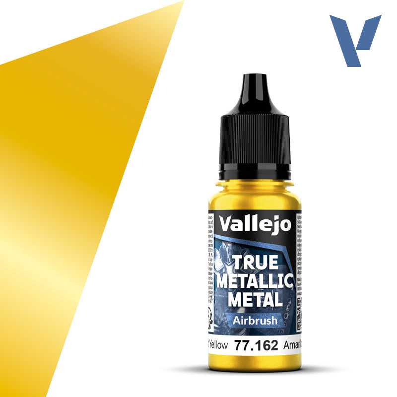 Vallejo - True Metallic Metal: Single Bottles – Radiant Yellow System 18ml