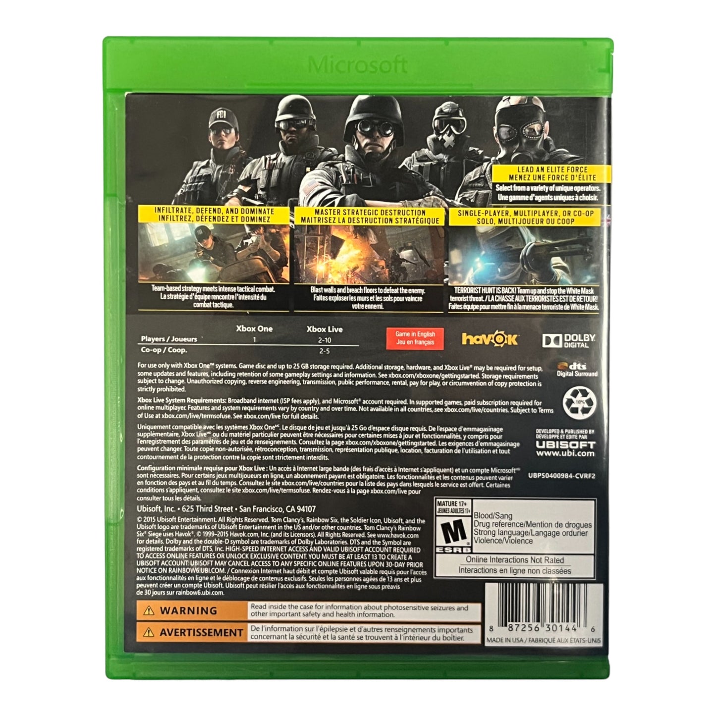 Tom Clancy's Rainbow Six Siege (Xbox One)