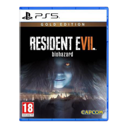 Resident Evil biohazard game box for PS5 with Capcom logo
