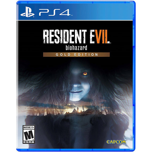 Resident Evil 7 Biohazard Gold Edition for PS4 with blue border