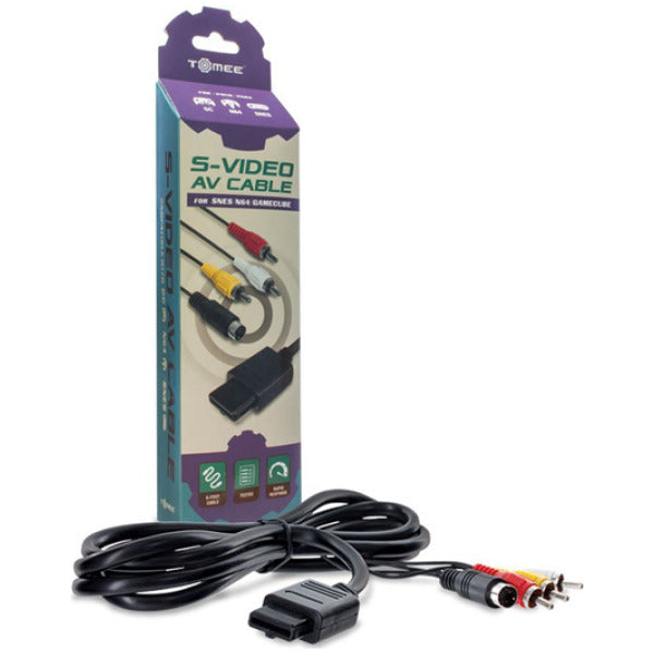S-Video AV Audio Video Cable for SNES, N64, GameCube [Tomee]