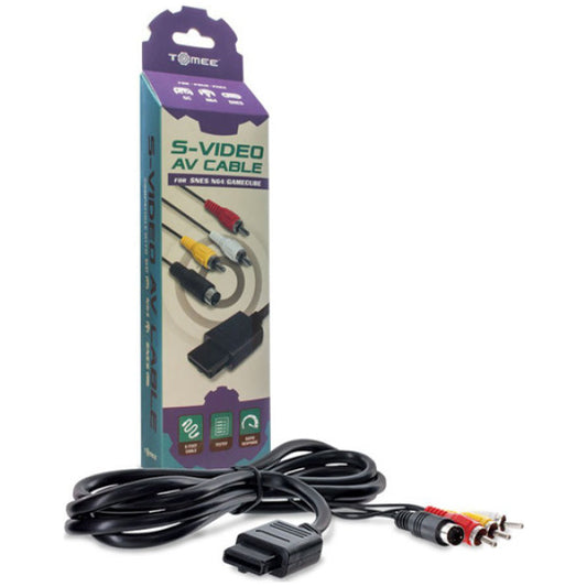 S-Video AV Audio Video Cable for SNES, N64, GameCube [Tomee]
