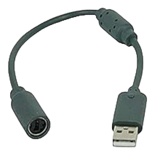 Replacement Dongle USB Breakaway Cable for Microsoft Xbox 360 Wired Controllers [Gray]