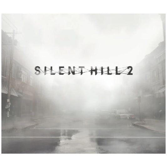 Cover of 'Silent Hill 2' with a foggy street scene and game title text.