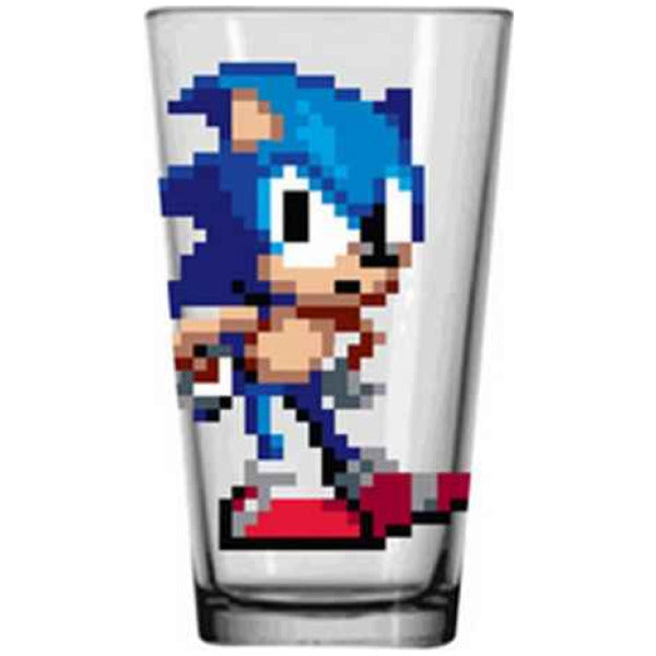 Sonic the Hedgehog 16-Bit Pint Glass 16 Oz