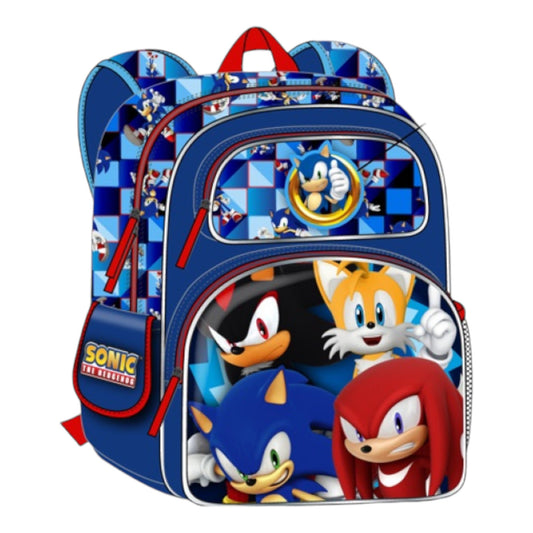 Sonic the Hedgehog Sonic Group Blue 12″ 3D Backpack