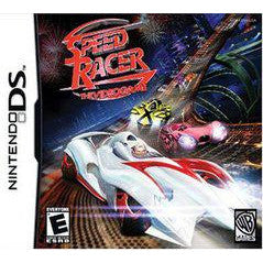 Nintendo DS game case for 'Speed Racer' with racing cars and logo