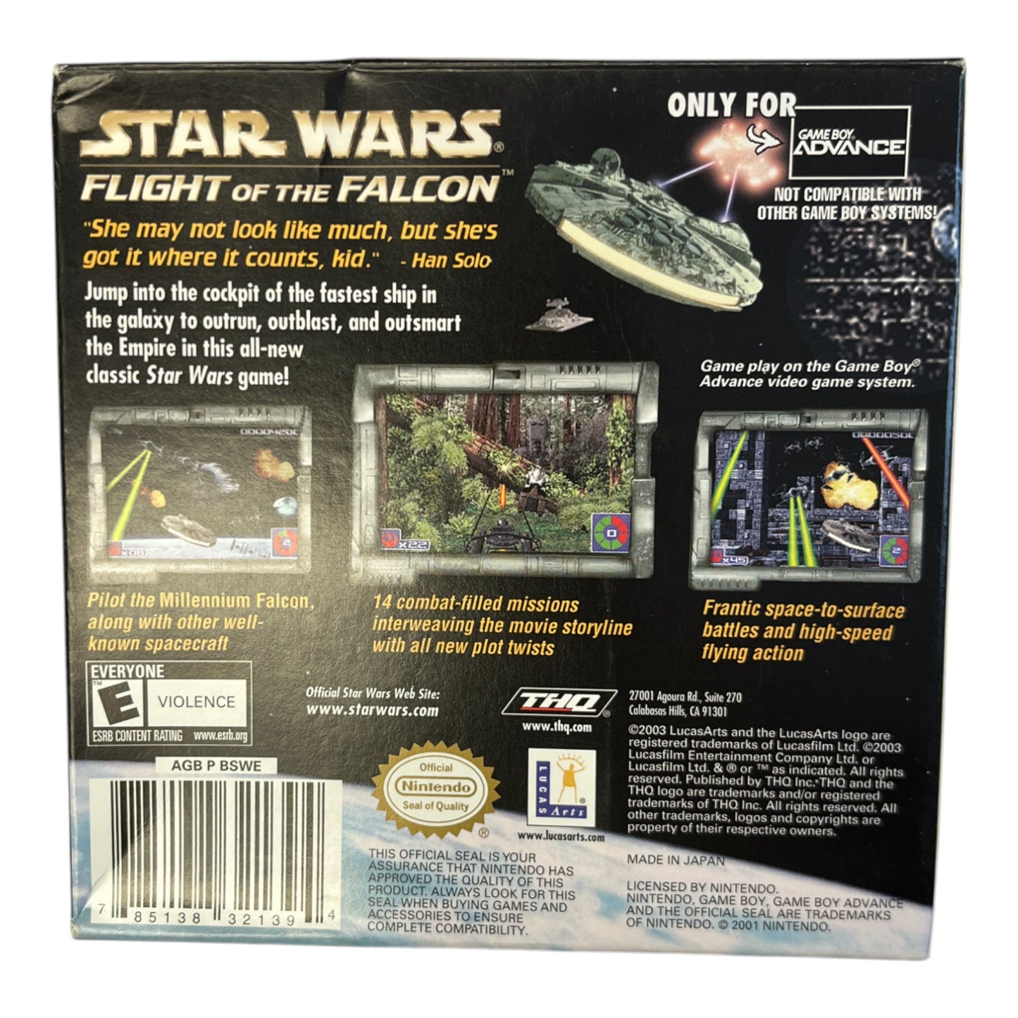 Star Wars Flight of Falcon (GBA)