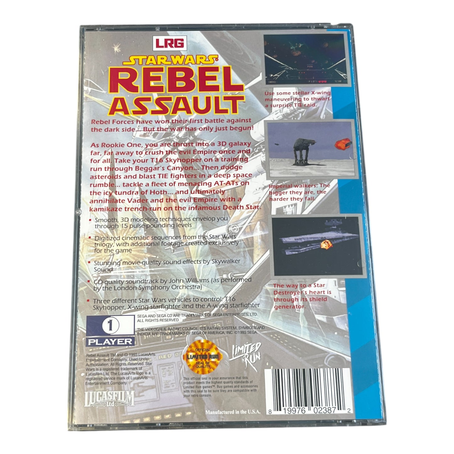 Star Wars Rebel Assault [Limited Run] (SegaCD)