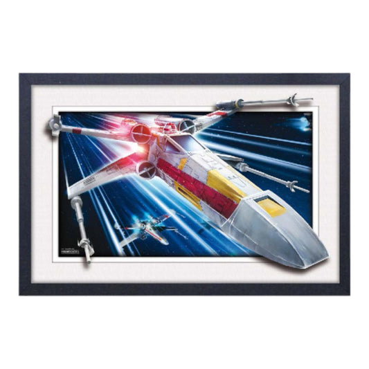 Star Wars X-Wing 11″x17″ Faux Matte Framed Print (Glass)