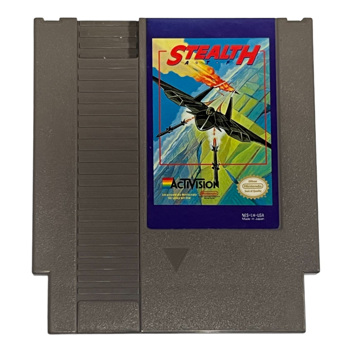 Stealth Activision game cartridge on a white background