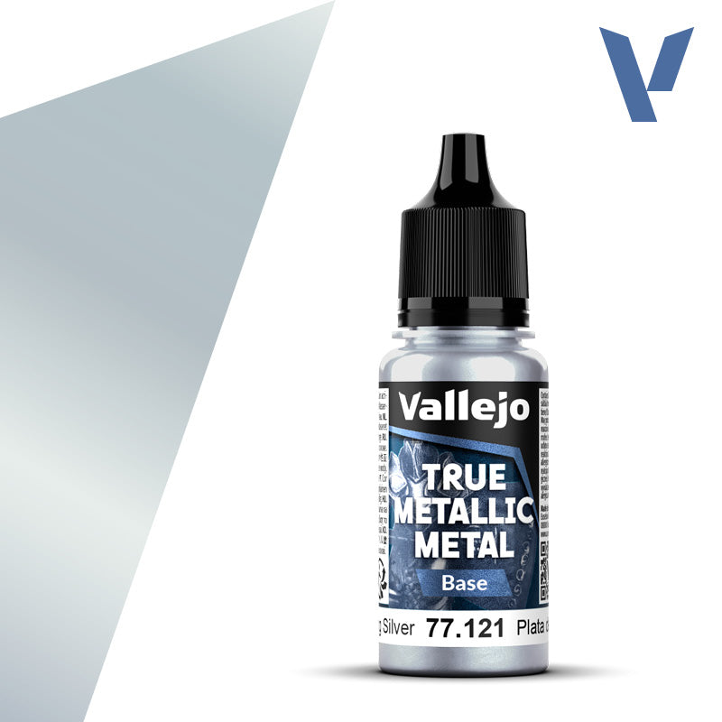 Vallejo - True Metallic Metal: Single Bottles – Sterling Silver System 18ml