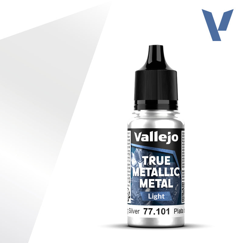 Vallejo - True Metallic Metal: Single Bottles – Sterling Silver System 18ml