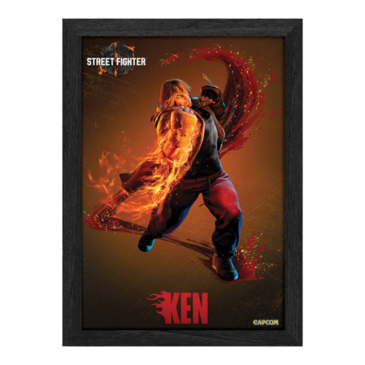 Street Fighter 6: Ken 10″ X 12″ Lenticular 3D Art