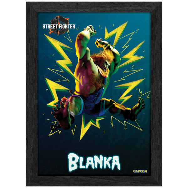 Street Fighter 6: Blanka 10″ X 12″ Lenticular 3D Art Pixel Frame