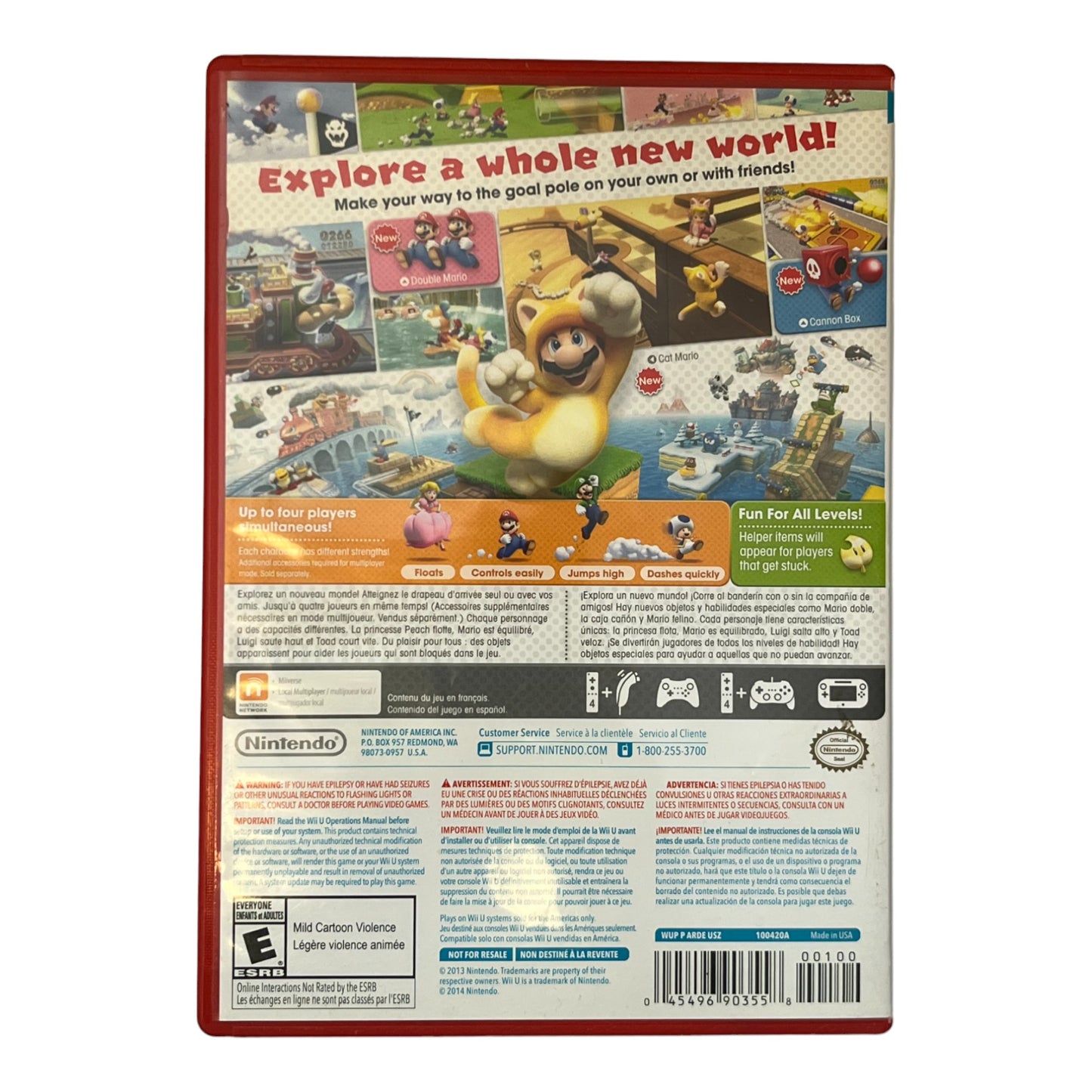 Super Mario 3D World [Not For Resale] (WiiU)
