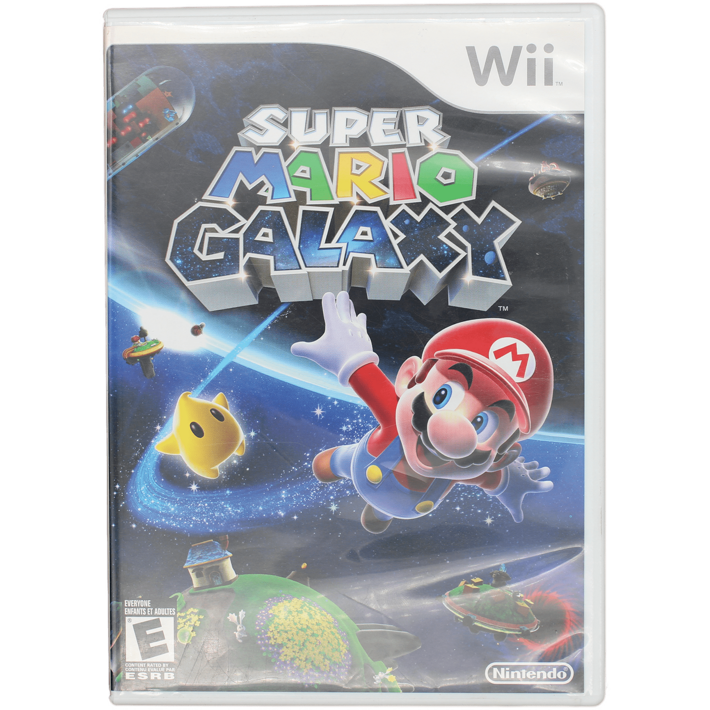 Super Mario Galaxx game cover for Wii console