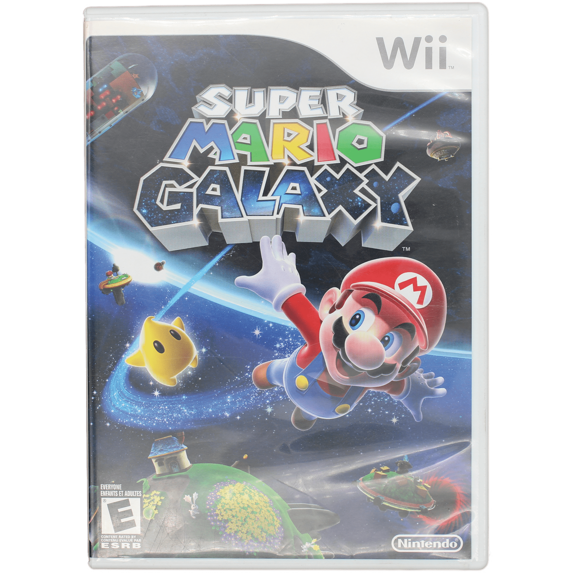 Super Mario Galaxx game cover for Wii console