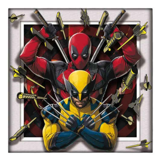 Target Practice Deadpool 3 12″x12″ Faux Matte Framed Print (Glass)