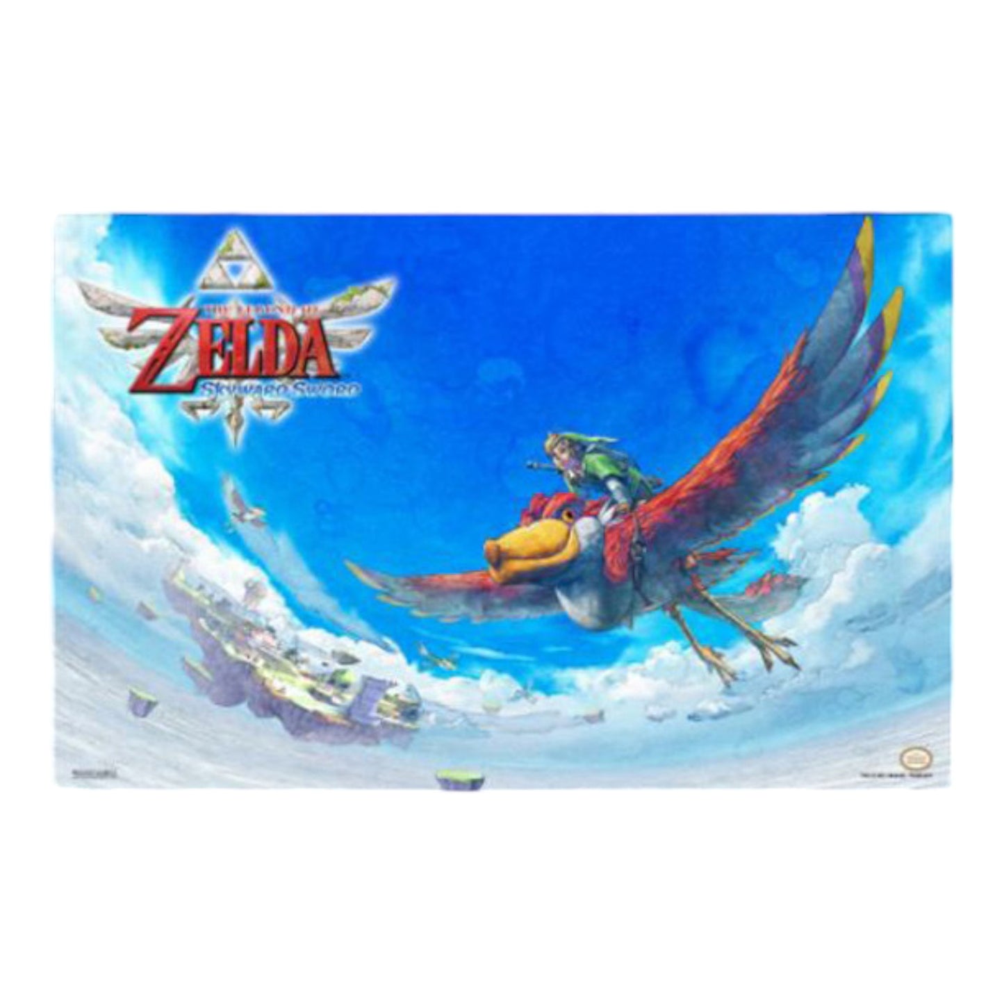 The Legend of Zelda Skyward Sword Crimson Loftwing & Link V2 11″X17″ Framed Print