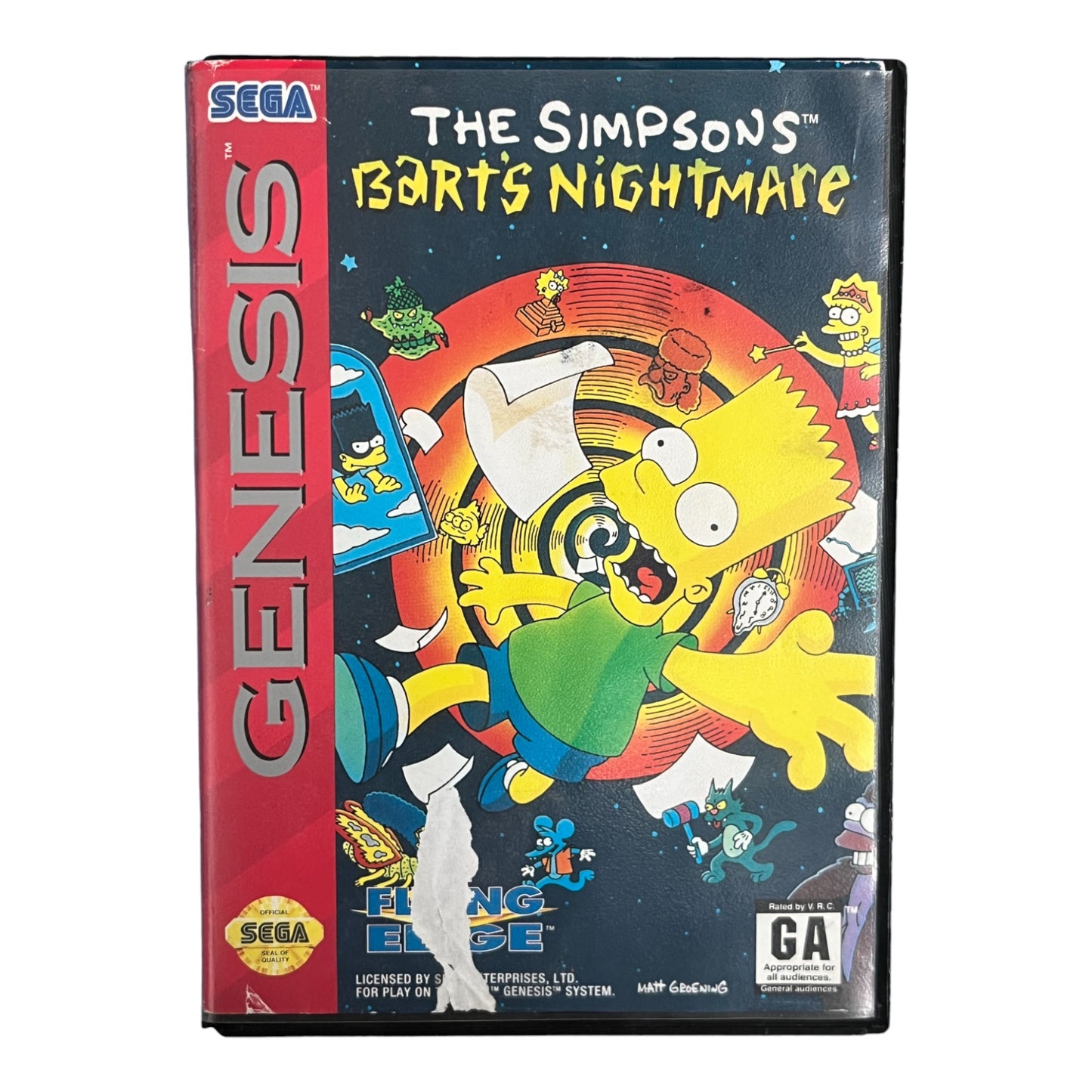 The Simpsons Bart's Nightmare (Sega Genesis)