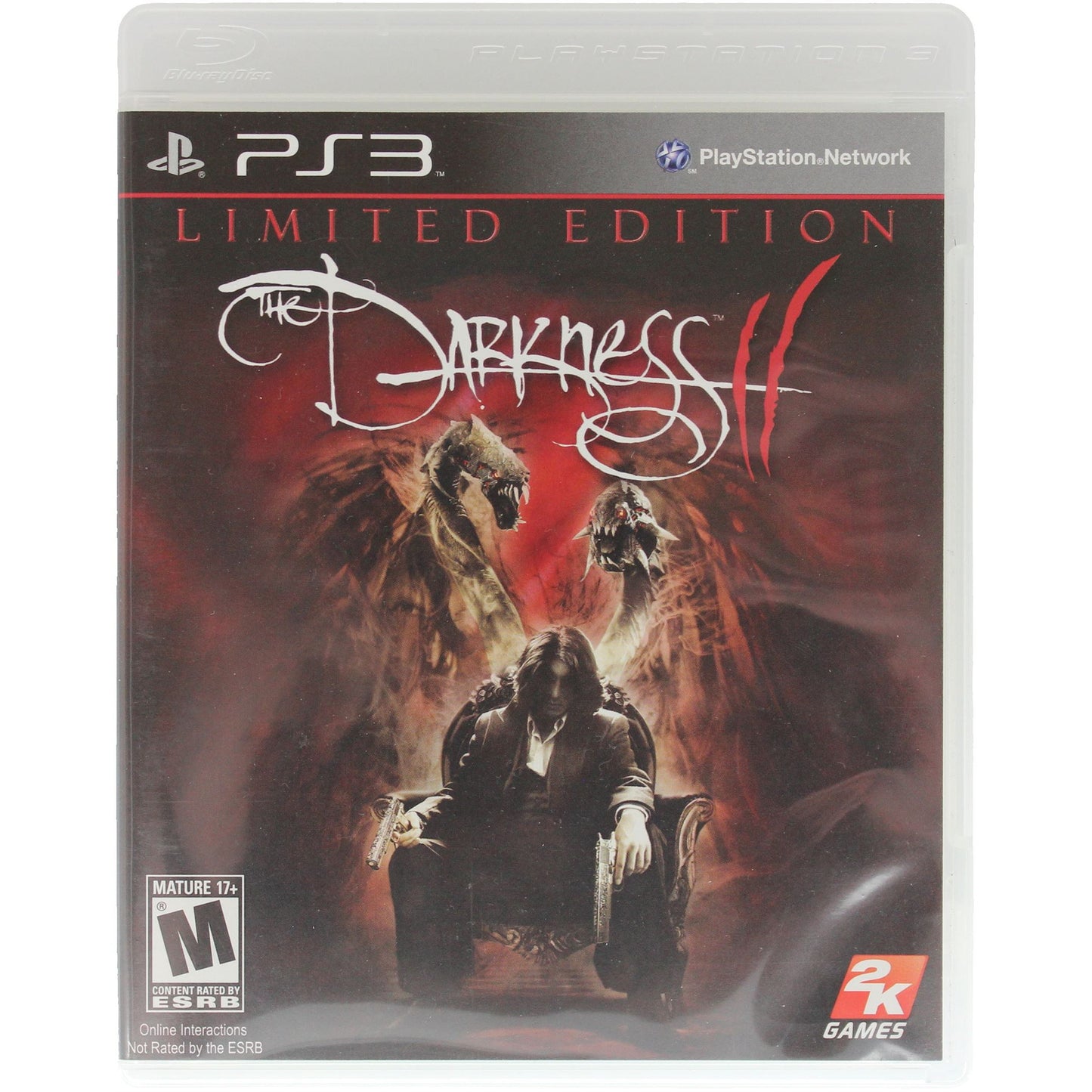 PlayStation 3 game case for 'The Darkness II' with a limited edition label.