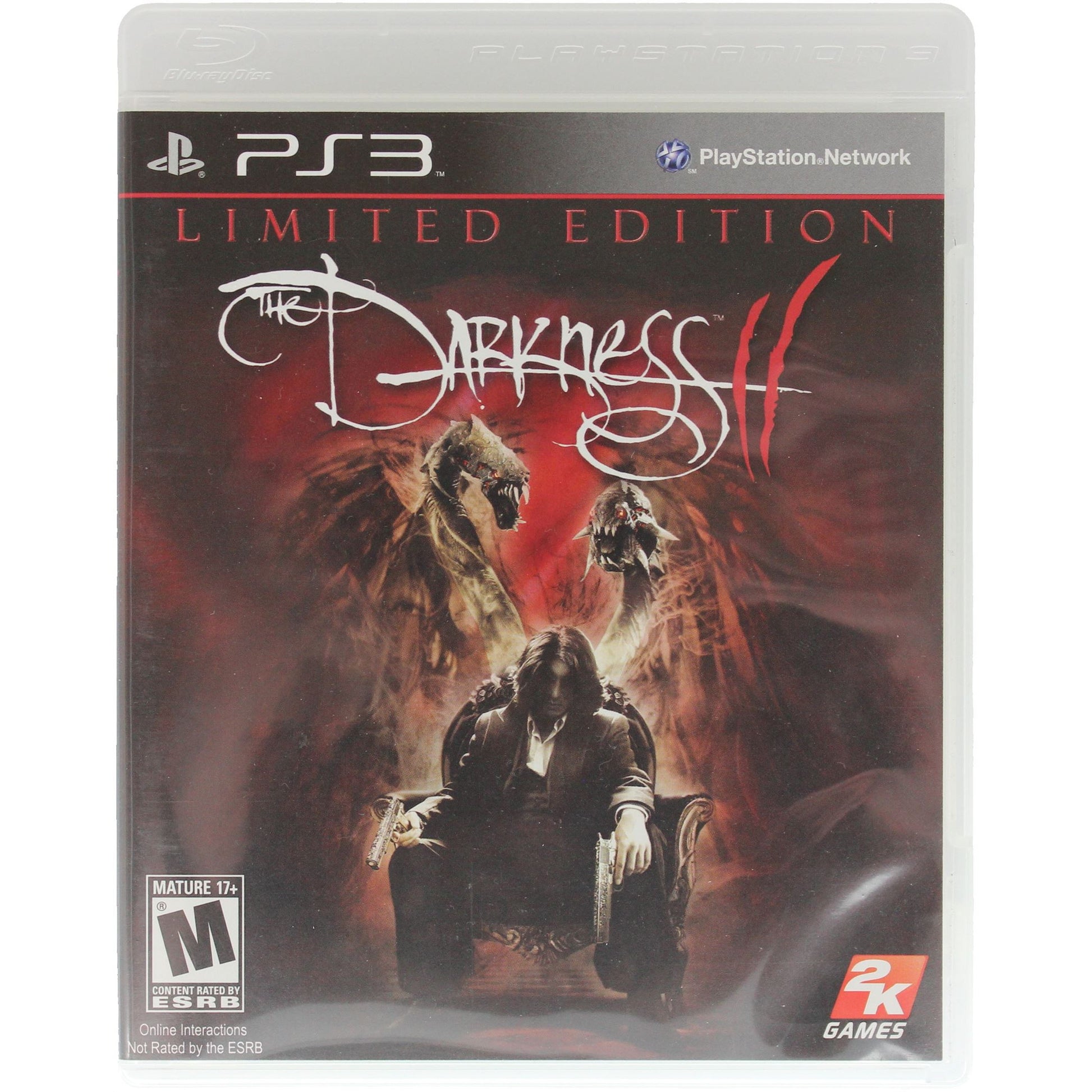 PlayStation 3 game case for 'The Darkness II' with a limited edition label.