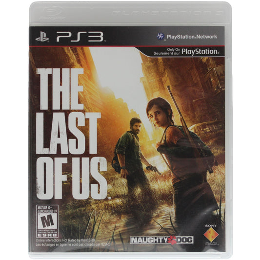 Game case for 'The Last of Us' for PS3 on a white background