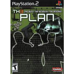 PlayStation 2 game cover for 'The Plan' with silhouette design and text.