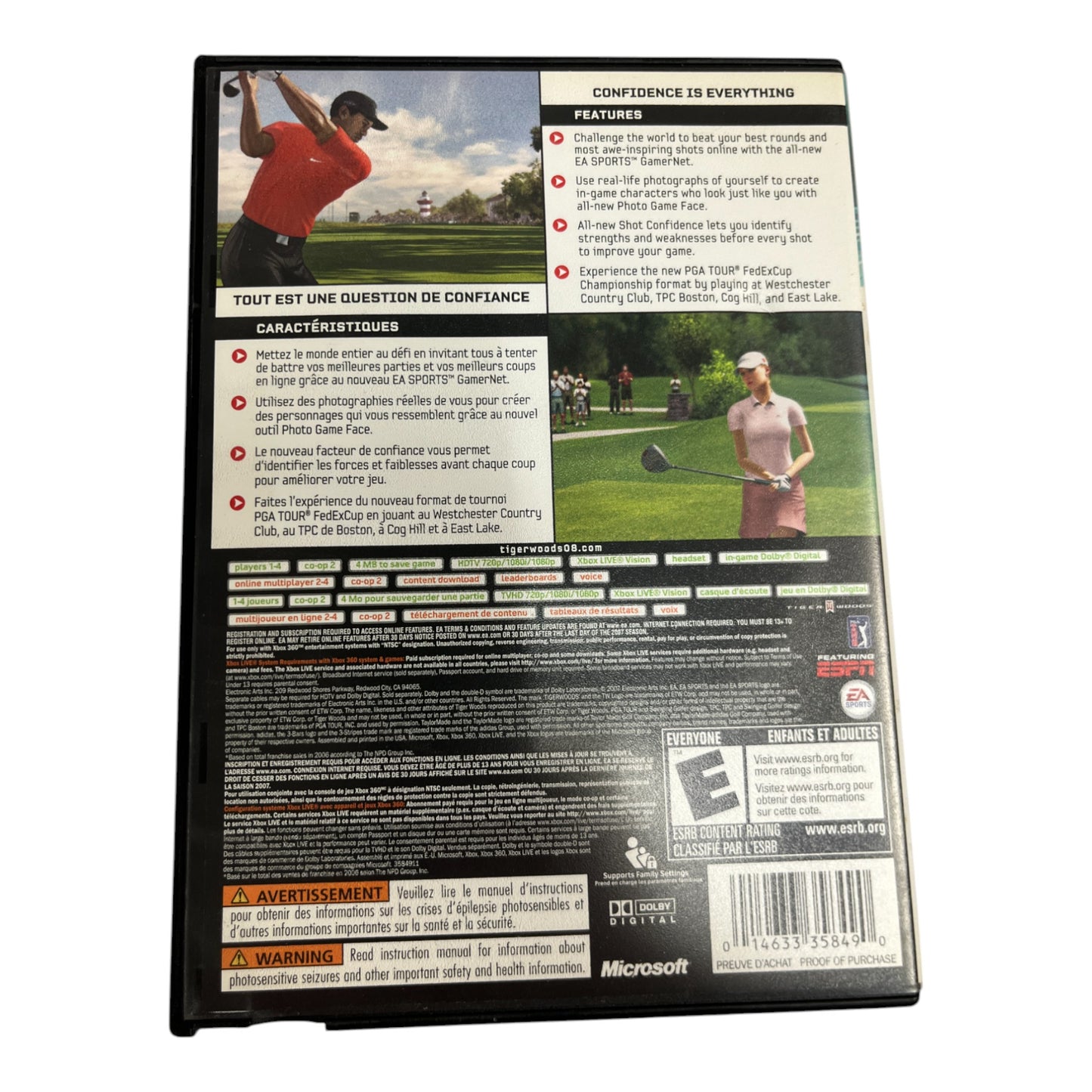 Tiger Woods PGA Tour 08 (Xbox 360)