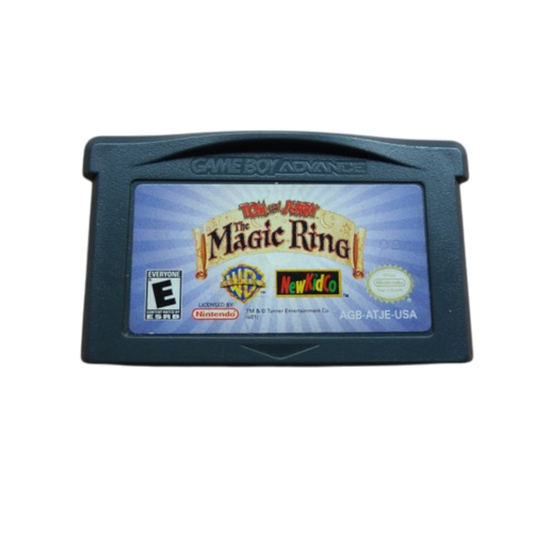 Game Boy Advance game cartridge for 'The Magic Ring' on a white background