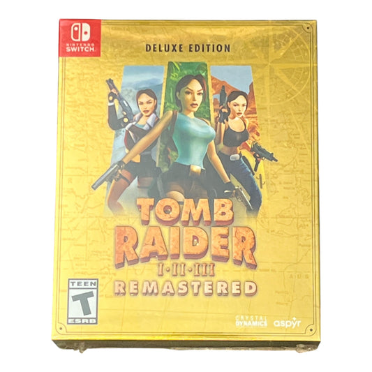 Tomb Raider I-III Remastered Deluxe Edition (Switch) - New & Sealed