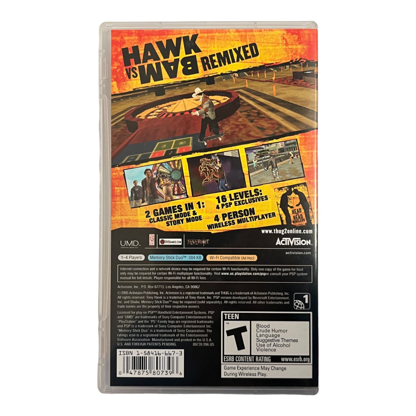 Tony Hawk Underground 2 Remix (PSP)