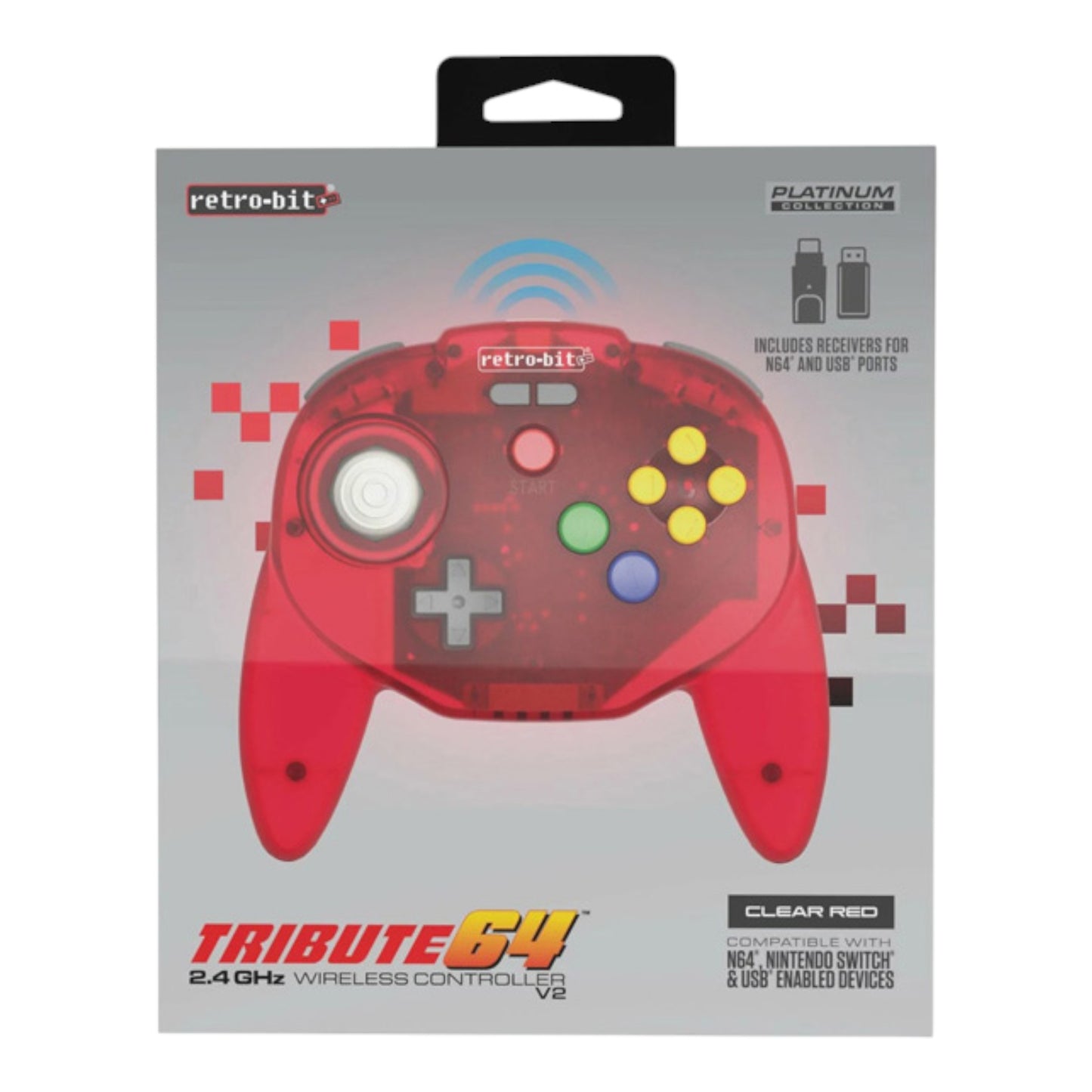 Tribute 64 Controller for N64, Nintendo Switch & USB Enabled Devices [retro-bit] - Various Colours