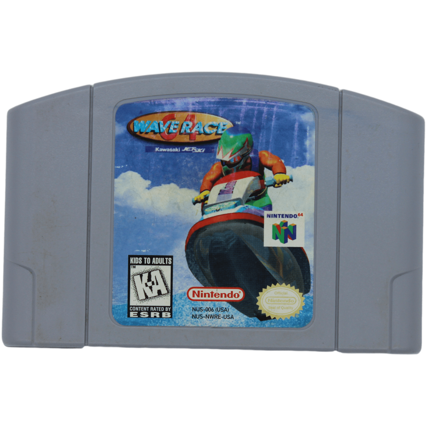 Wave Race game cartridge for Nintendo 64 on a white background