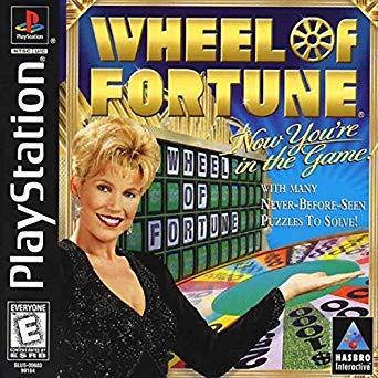 Wheel of Fortune game box for PlayStation with a woman holding money.
