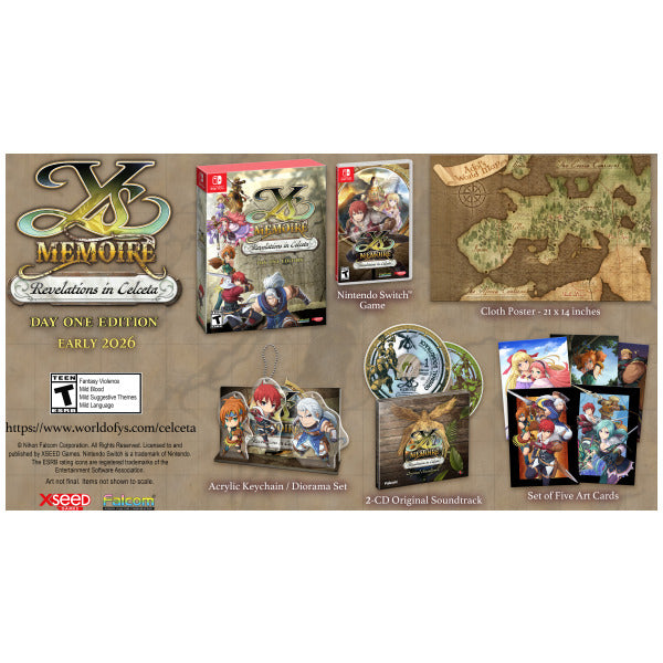 Ys Memoire Revelations in Celceta [Day One Edition] (Switch)