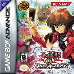 Game Boy Advance game case for 'Yu-Gi-Oh! Duel Academy' with characters and Konami logo.