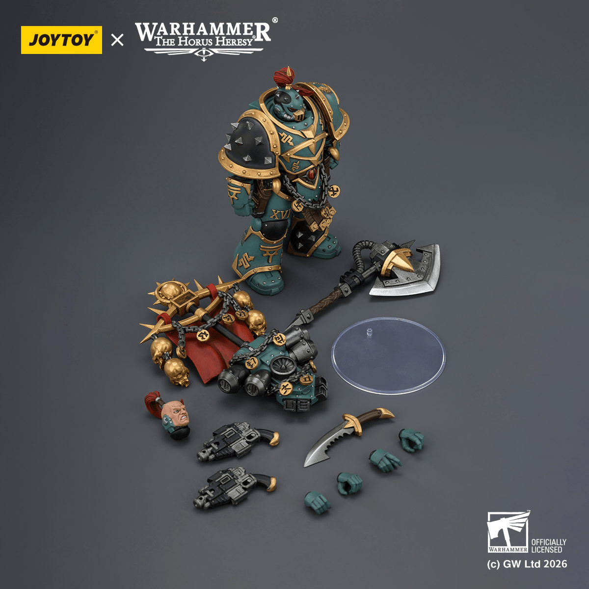 JOYTOY - Sons of Horus Vheren Ashurhaddon Master of the True Sons, with the Axe Serpentis