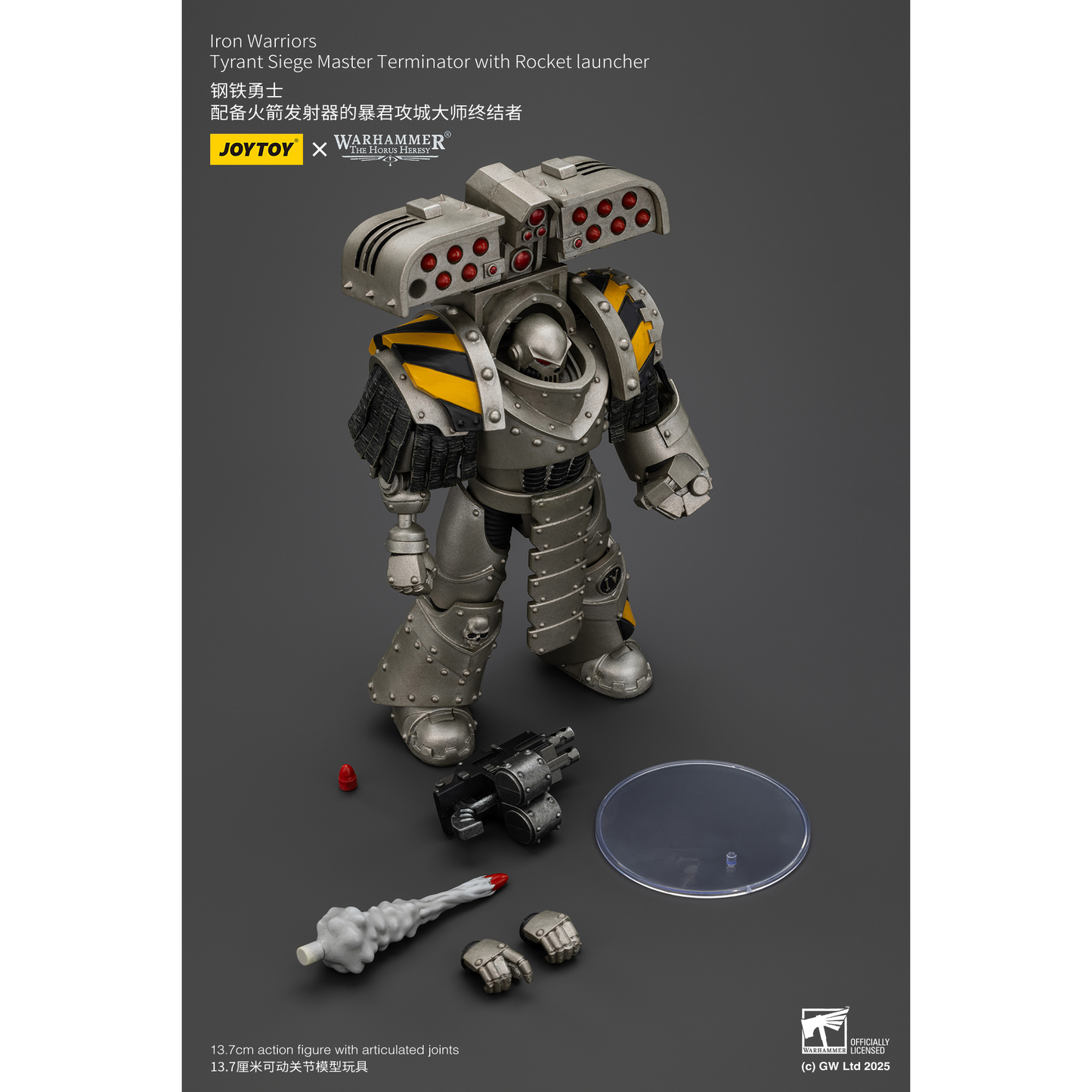 JOYTOY - lron Warriors Tyrant Siege Master Terminator with Rocket Launcher