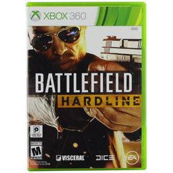 Video game case for 'Battlefield Hardline' on Xbox 360 with a green background