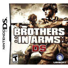 Video game cover for 'Brothers in Arms DS' on Nintendo DS with soldiers and text.
